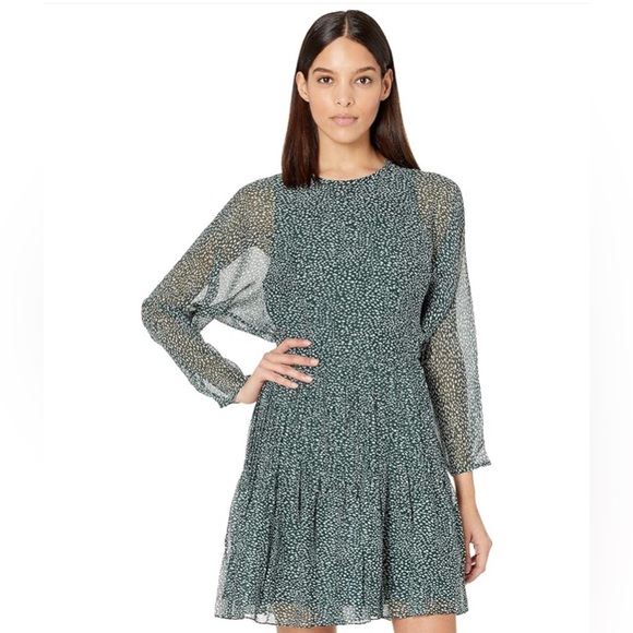 Joie Arctic Animal Spot Dress Size Large - Picture 1 of 10